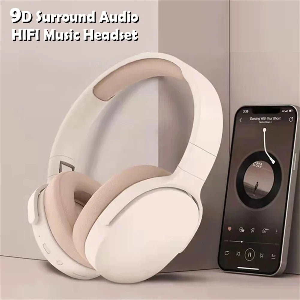 Fones de ouvido sem fio Xiaomi P2961 Bluetooth 5.3, fone de ouvido supra-auricular para Samsung/iPhone, estéreo de alta fidelidade para jogos com microfone