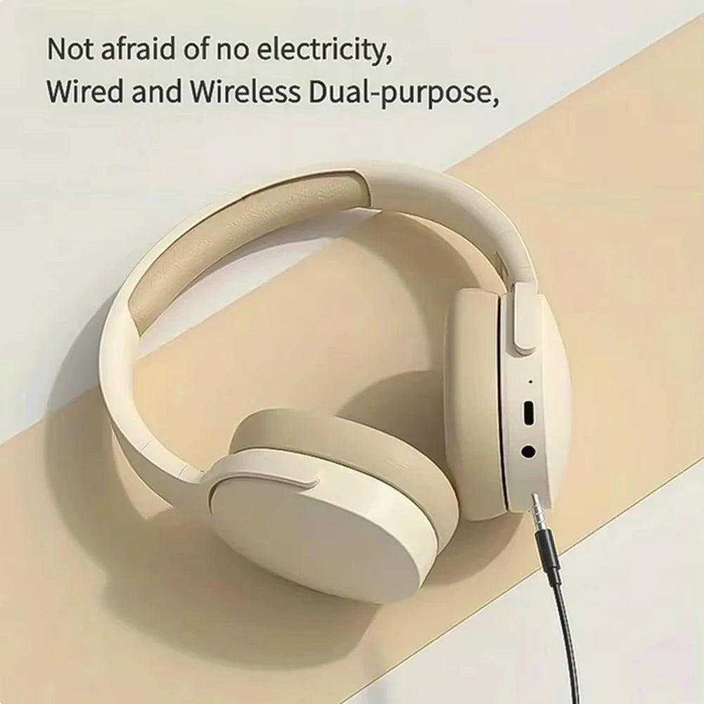 Fones de ouvido sem fio Xiaomi P2961 Bluetooth 5.3, fone de ouvido supra-auricular para Samsung/iPhone, estéreo de alta fidelidade para jogos com microfone