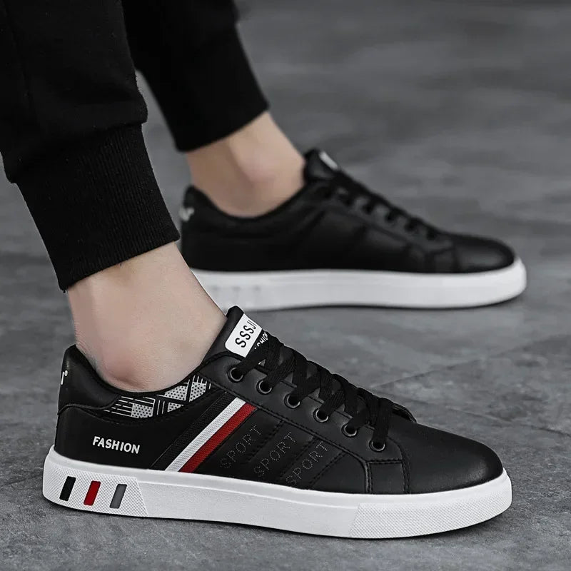 Tênis de luxo: primavera/outono, moda vulcanizado masculino.