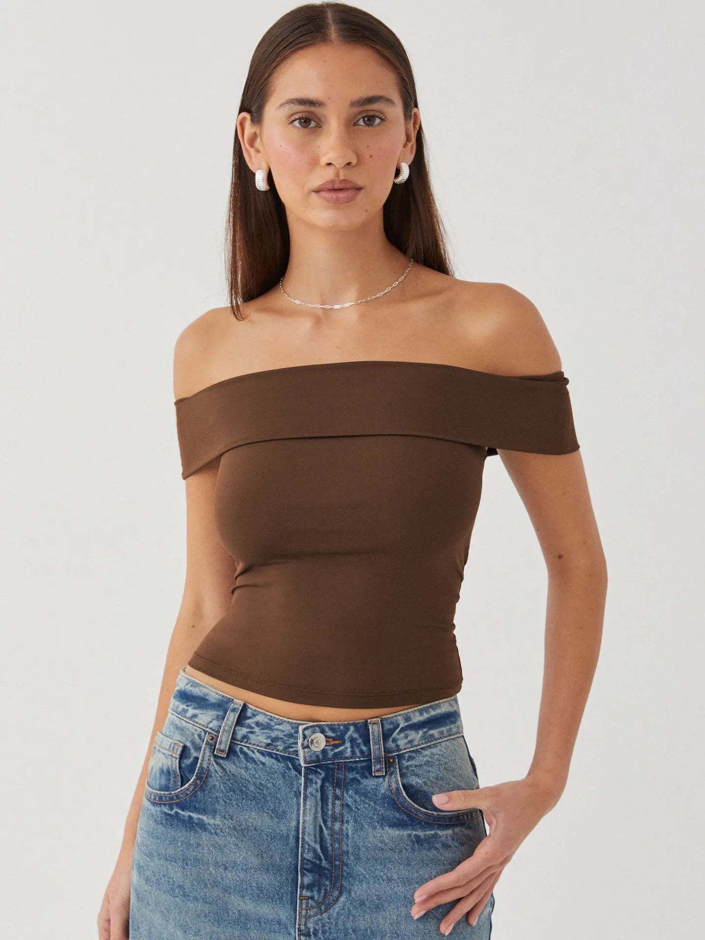 Women's Summer New Strapless Sexy T-shirt One Shoulder Spicy Girl Pure Desire Style Top for Women