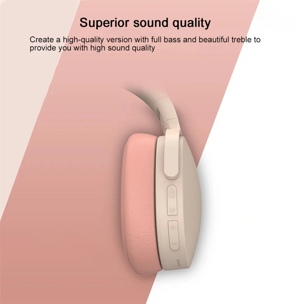 Fones de ouvido sem fio Xiaomi P2961 Bluetooth 5.3, fone de ouvido supra-auricular para Samsung/iPhone, estéreo de alta fidelidade para jogos com microfone