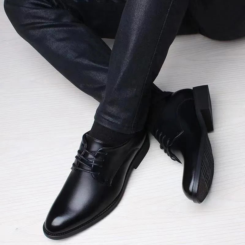 Sapato de couro, formal britânico: para primavera/outono, casual
