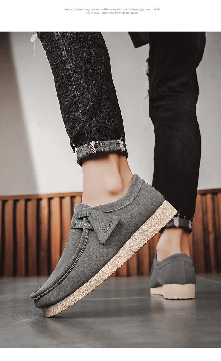Sapato Casual Masculino: Moderno, Popular, uso ao Ar Livre, Versátil, Confortável, Sola Grossa