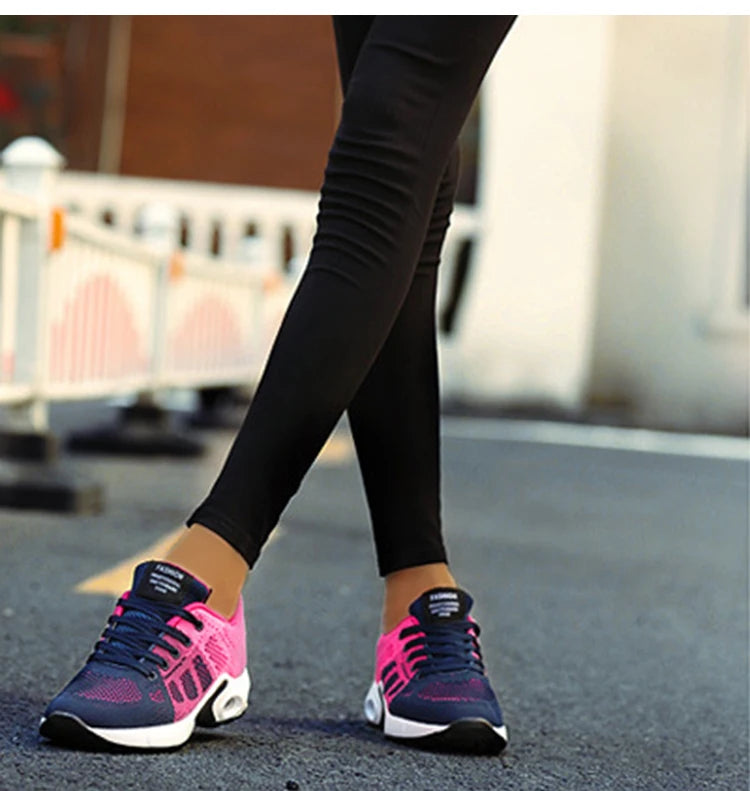 Tênis feminino com rendas: macio, e muito respirável