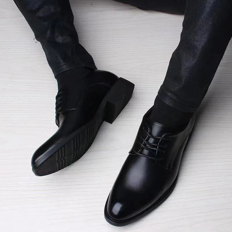 Sapato de couro, formal britânico: para primavera/outono, casual