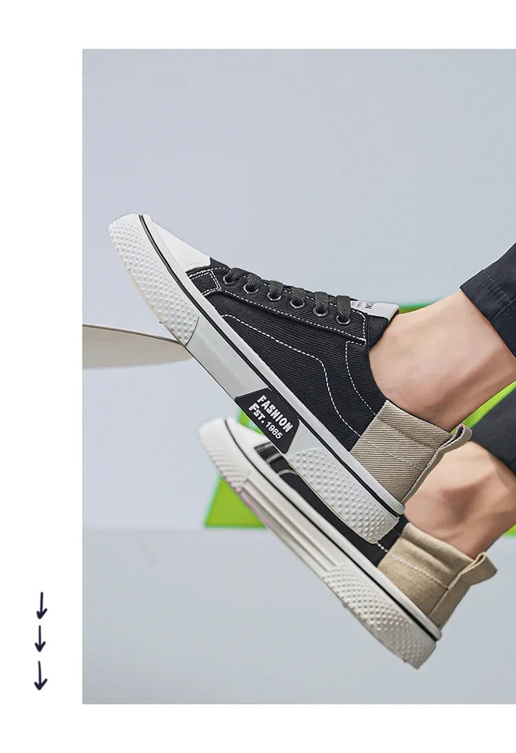 Novos de verão: respirável, versátil, fundo macio, tendência moda sapatos de lona - até o 48