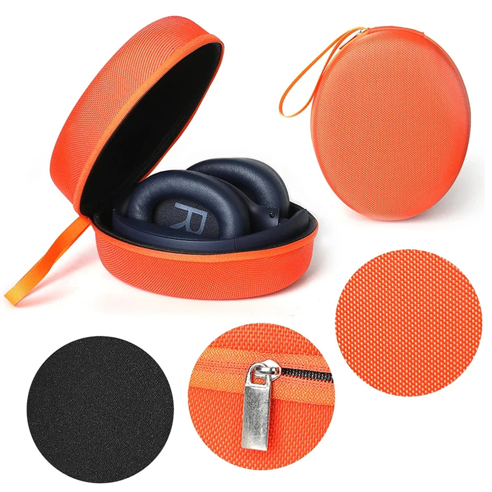 Caixa de fone de ouvido portátil para viagem, armazenamento de EVA rígido para QCY H3/H4/Edifier W820BT/Beats Studio 3.0
