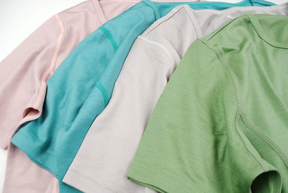 100% Merino Wool T-Shirt Womens Lightweight Short Sleeve Crew Shirts Merino Wool Base Layer Women Undershirt No Itch Breathable