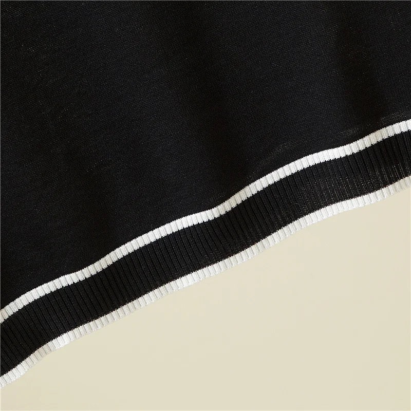 Camisetas Mujer New Thin Knitted T Shirt Women Short Sleeve Summer Tops Woman Clothes Striped Fashion T-Shirt Tee Shirt Femme
