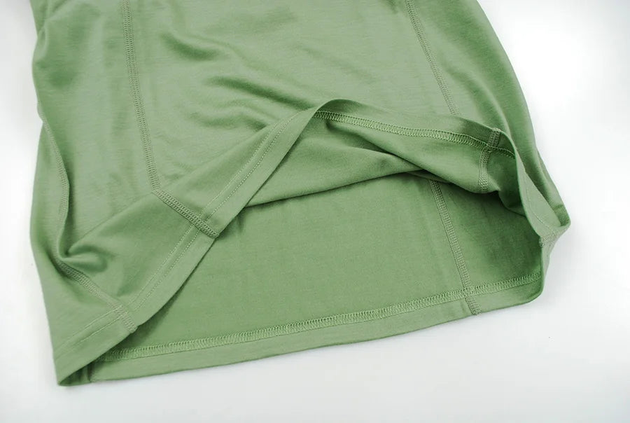 100% Merino Wool T-Shirt Womens Lightweight Short Sleeve Crew Shirts Merino Wool Base Layer Women Undershirt No Itch Breathable