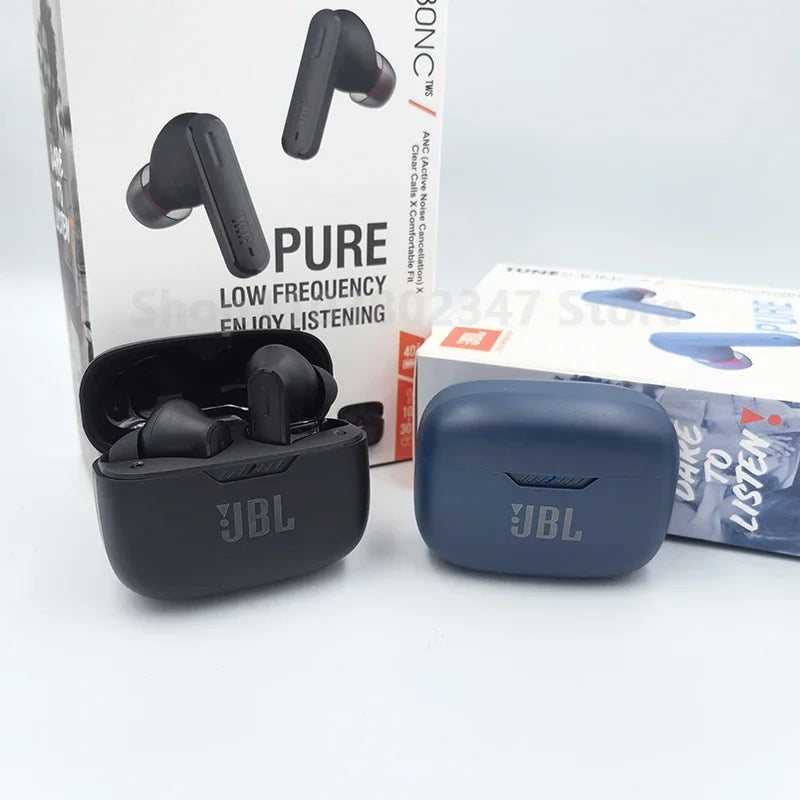 Fones de ouvido Bluetooth sem fio JBL Tune 230NC TWS originais, som estéreo esportivo, com microfone, edição HK