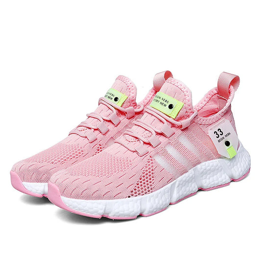 Tênis feminino de corrida: respirável, leve, confortável