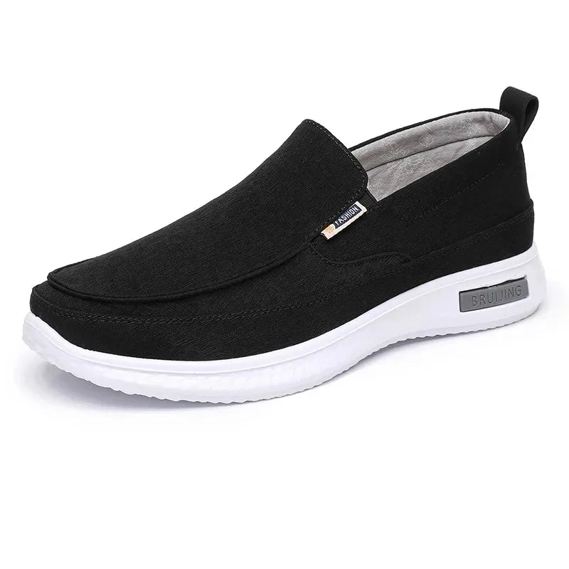 Sapato casual de lona: para caminhada, leve, mocassim com sola macia, confortável, novo para outono
