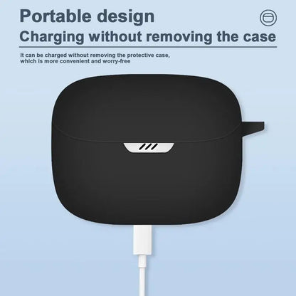 Capa de silicone à prova de choque para fones de ouvido JBL Tune Buds, compatível com Bluetooth