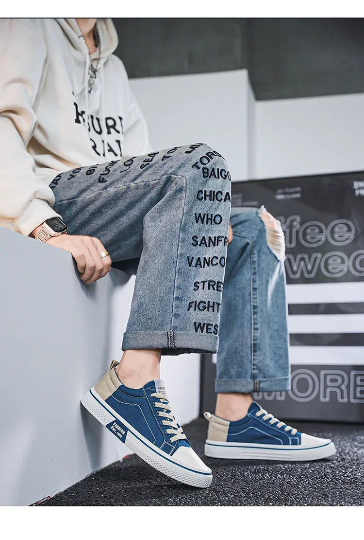 Novos de verão: respirável, versátil, fundo macio, tendência moda sapatos de lona - até o 48
