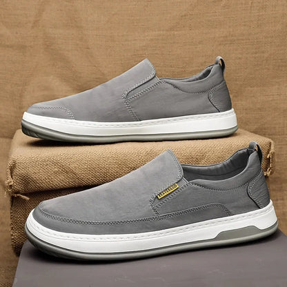 Tênis de seda gelo: respirável, casual masculino, confortável, de lona