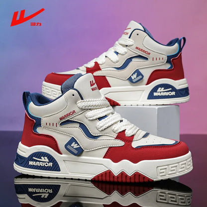 Novo Tênis quatro estações masculino, confortável, tênis de plataforma, vulcanizados branco.