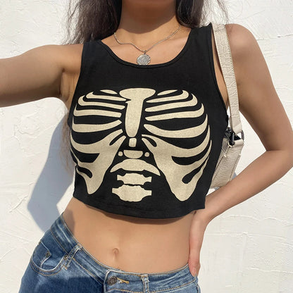 Y2K Women Backless Hollow Out T Shirt Sexy Bandage Crop Tops O-neck Tshirt Black Streetwear Short Sleeve Slim Bodycon T-shirt