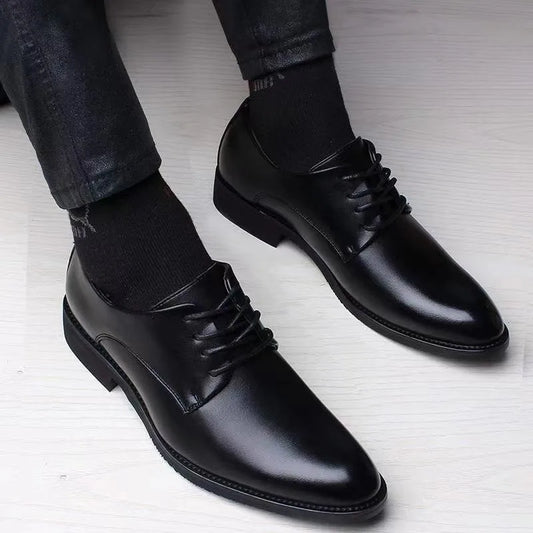 Sapato de couro, formal britânico: para primavera/outono, casual