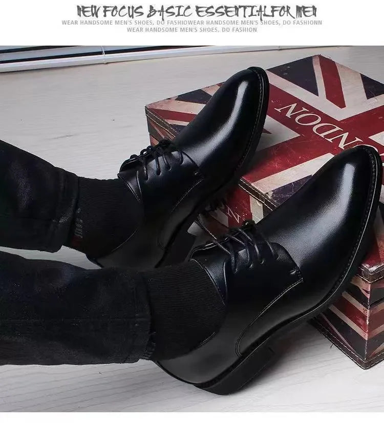 Sapato de couro, formal britânico: para primavera/outono, casual