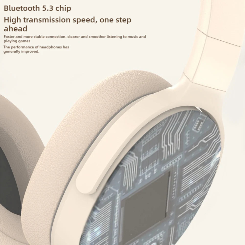 Fones de ouvido Bluetooth sem fio Xiaomi HiFi estéreo dobrável leve com suporte para cartões TF e interface tipo C de 3,5 mm