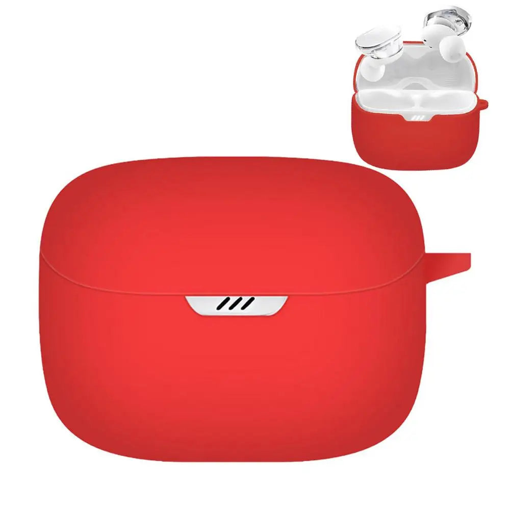 Capa de silicone à prova de choque para fones de ouvido JBL Tune Buds, compatível com Bluetooth