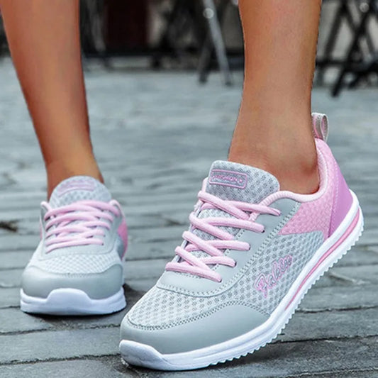 Tênis femininos nova moda, de plataforma, tênis com rendas