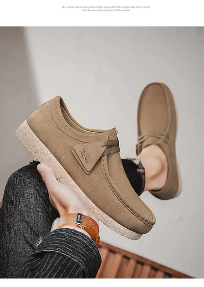 Sapato Casual Masculino: Moderno, Popular, uso ao Ar Livre, Versátil, Confortável, Sola Grossa