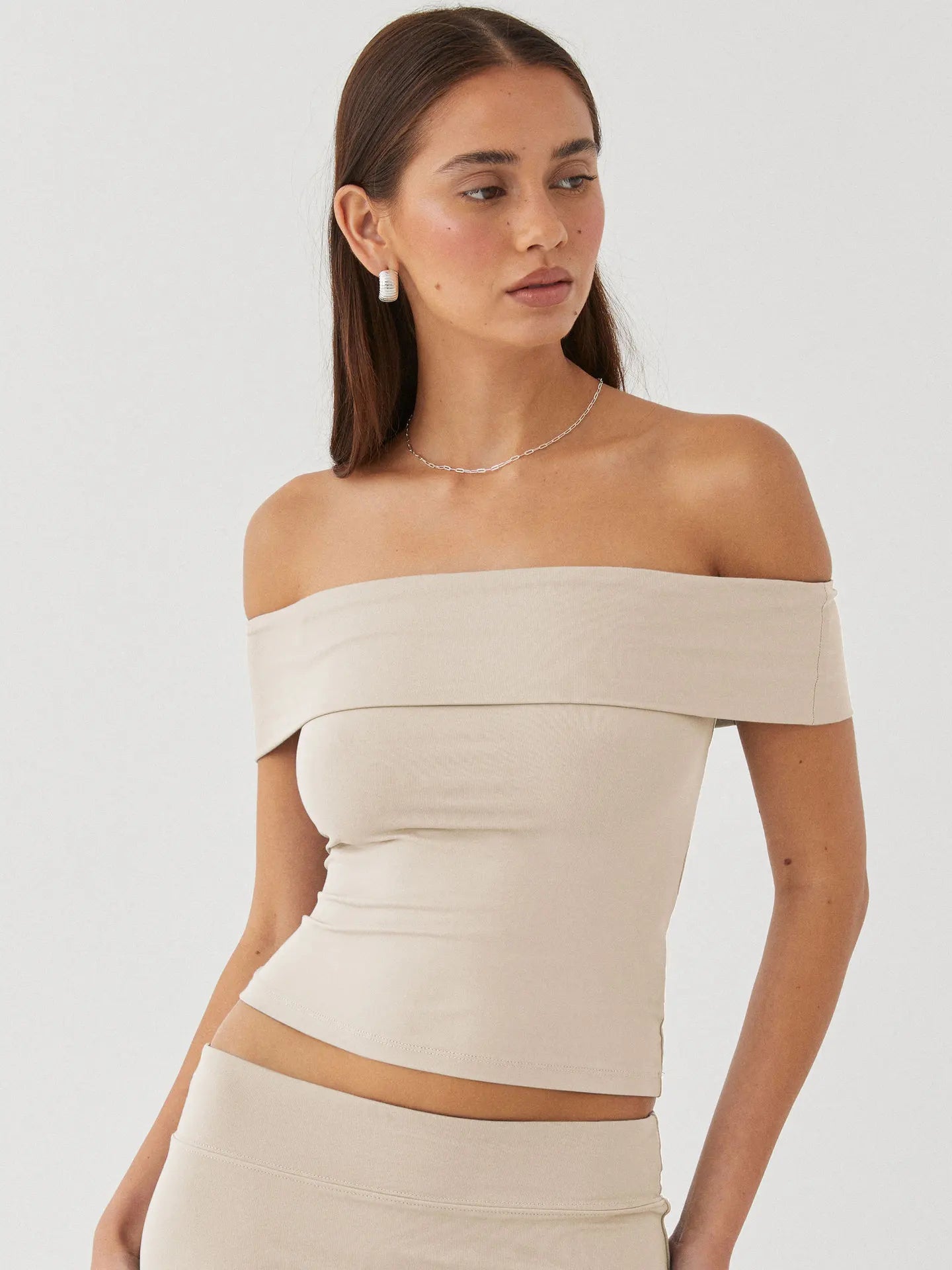 Women's Summer New Strapless Sexy T-shirt One Shoulder Spicy Girl Pure Desire Style Top for Women