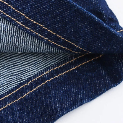 Conjunto feminina em jeans: camisa colarinho degotado com manga curta e bolso decoração + shorts cintura média assimétricos