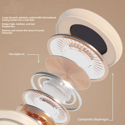 Fones de ouvido Bluetooth sem fio Xiaomi HiFi estéreo dobrável leve com suporte para cartões TF e interface tipo C de 3,5 mm