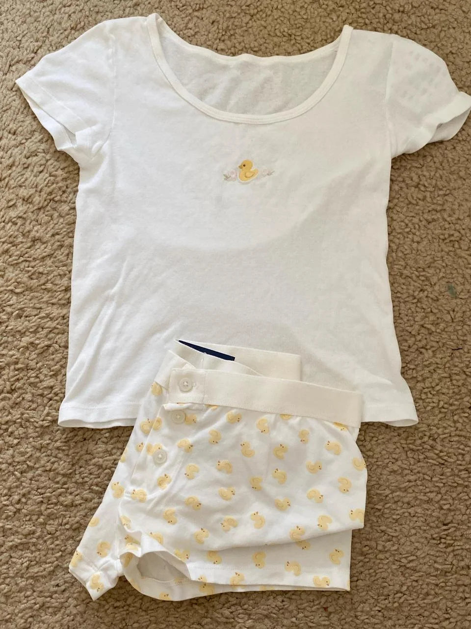 Stripes T-shirt Shorts 2 Pieces Sets Summer Short Sleeve Slim Three Buttons Crop Top Elastic Short Pant for Woman Sweet Y2k Set