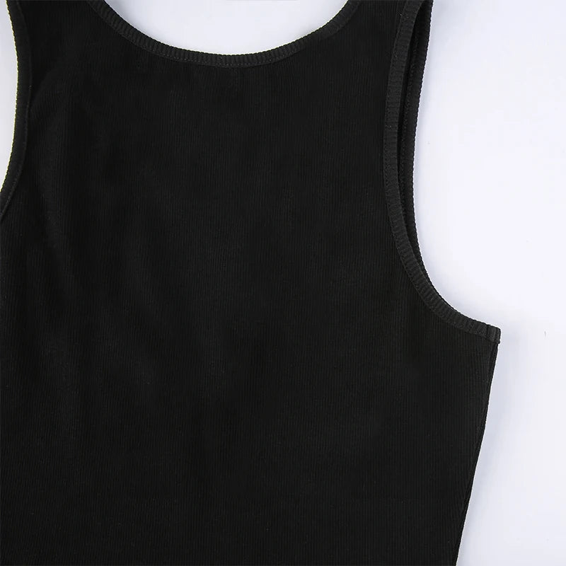 Y2K Women Backless Hollow Out T Shirt Sexy Bandage Crop Tops O-neck Tshirt Black Streetwear Short Sleeve Slim Bodycon T-shirt