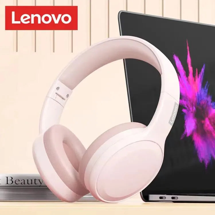 Fone de ouvido gamer Lenovo TH30 sem fio Bluetooth com som estéreo 360°,  esportivo de longa duração e baixa latência