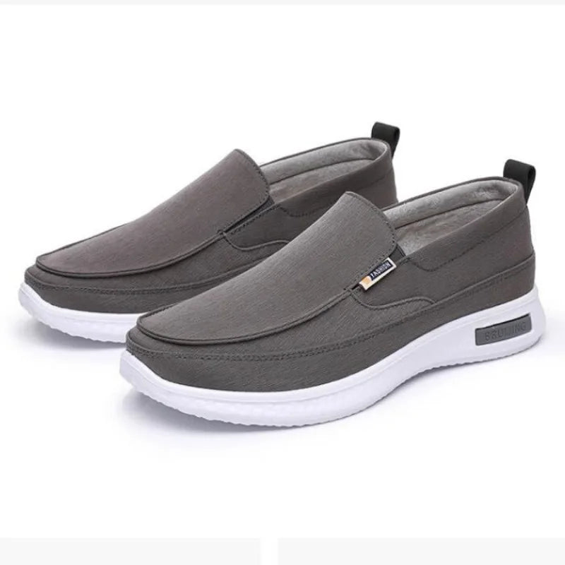 Sapato casual de lona: para caminhada, leve, mocassim com sola macia, confortável, novo para outono