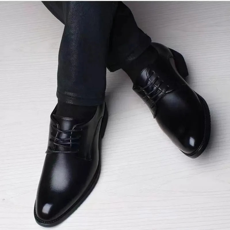 Sapato de couro, formal britânico: para primavera/outono, casual