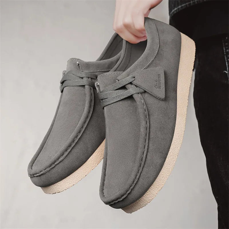 Sapato Casual Masculino: Moderno, Popular, uso ao Ar Livre, Versátil, Confortável, Sola Grossa