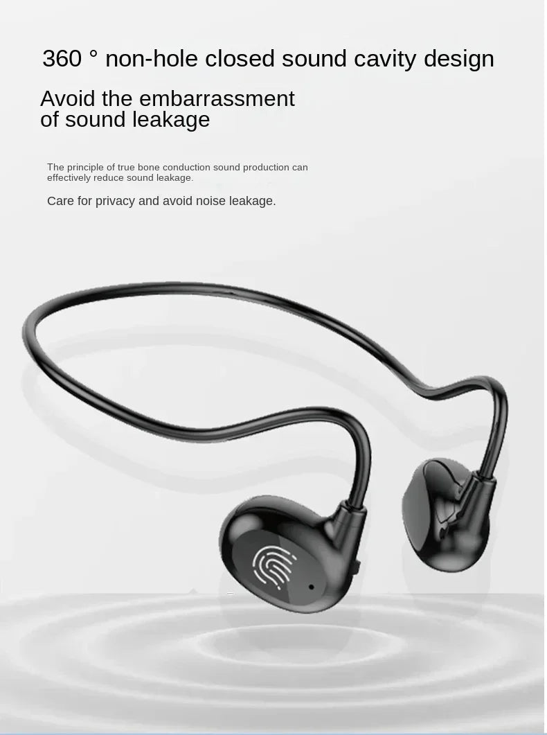 Fones de ouvido sem fio Xiaomi Bone Conduction Bluetooth 5.3 para pescoço, esportivo, estéreo, com microfone.