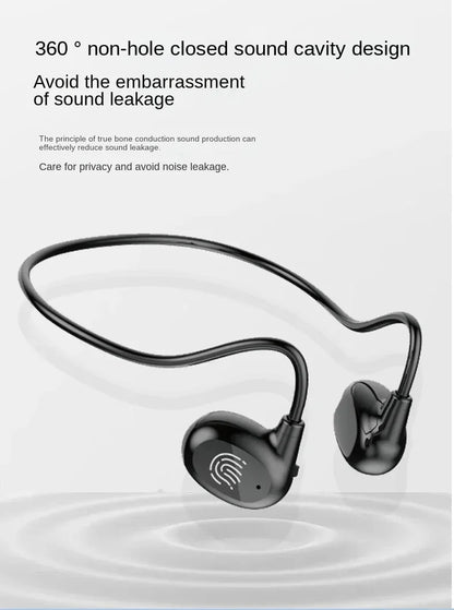 Fones de ouvido sem fio Xiaomi Bone Conduction Bluetooth 5.3 para pescoço, esportivo, estéreo, com microfone.