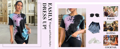 2024 Fashion Women's Stripe Print T-shirt Top Simple Casual Female Short Sleeve Clothing New Loose Colorful O-Neck T-Shirts