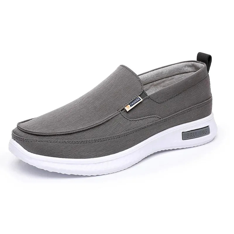 Sapato casual de lona: para caminhada, leve, mocassim com sola macia, confortável, novo para outono