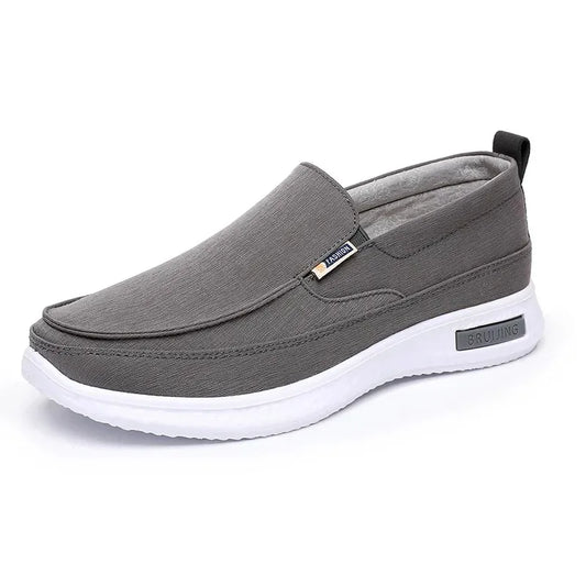 Sapato casual de lona: para caminhada, leve, mocassim com sola macia, confortável, novo para outono