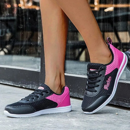 Tênis femininos nova moda, de plataforma, tênis com rendas