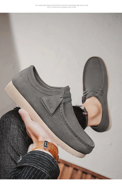 Sapato Casual Masculino: Moderno, Popular, uso ao Ar Livre, Versátil, Confortável, Sola Grossa