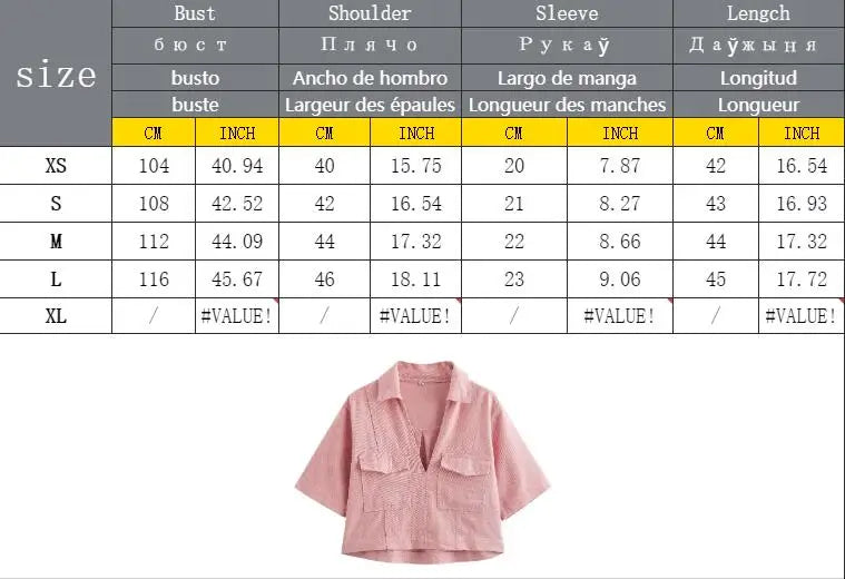 Conjuntos femininos em jeans: camisa gola com manga curta e bolso decoração +  shorts cintura média assimétrico