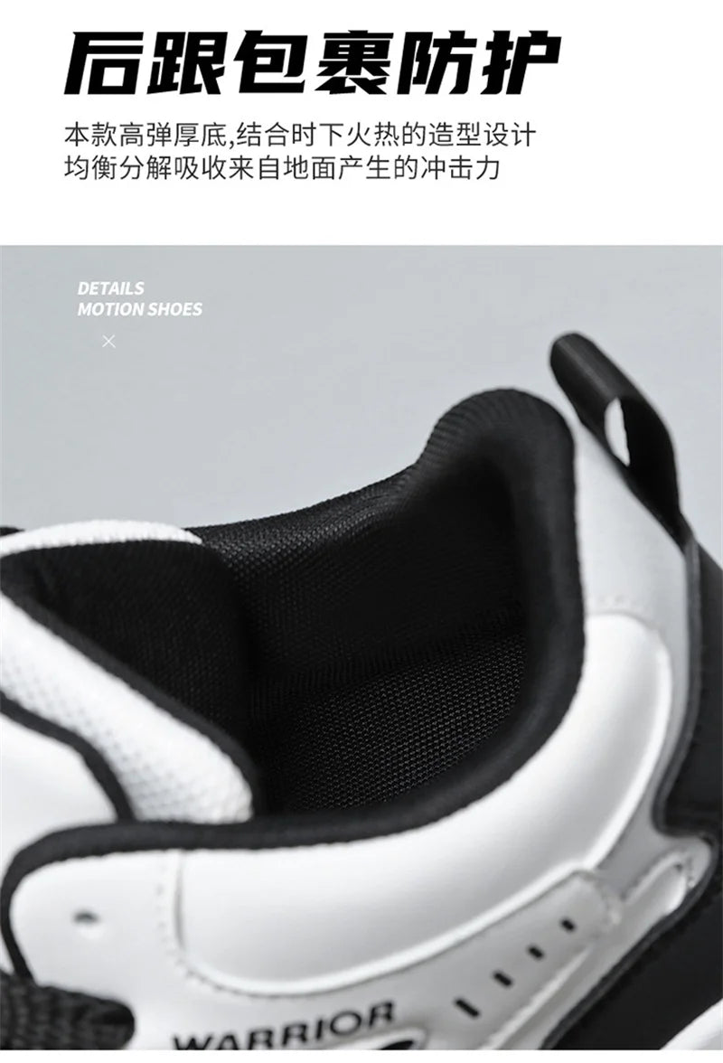 Novo Tênis quatro estações masculino, confortável, tênis de plataforma, vulcanizados branco.