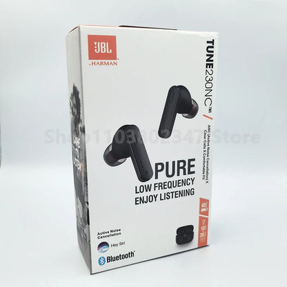 Fones de ouvido Bluetooth sem fio JBL Tune 230NC TWS originais, som estéreo esportivo, com microfone, edição HK