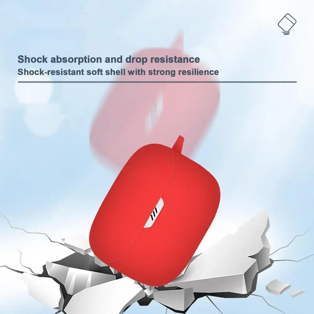 Capa de silicone à prova de choque para fones de ouvido JBL Tune Buds, compatível com Bluetooth