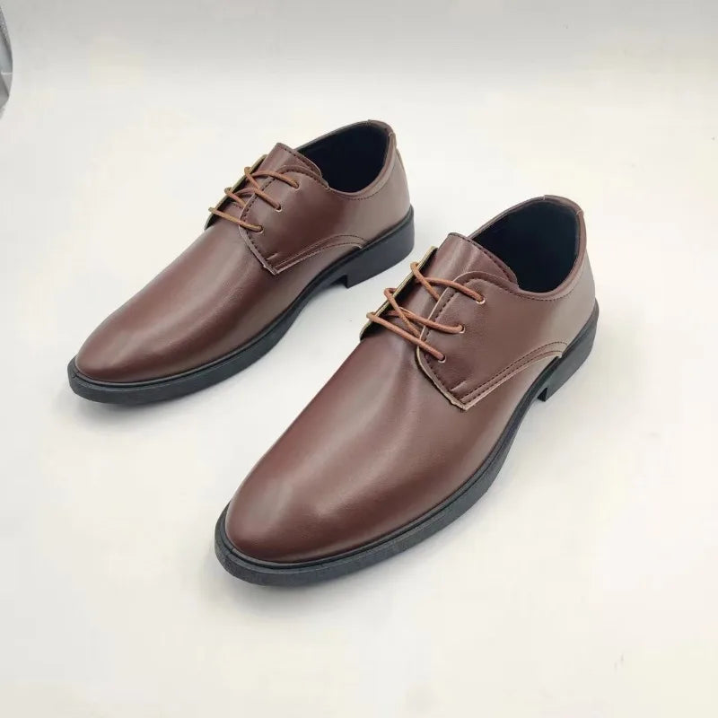 Sapato de couro, formal britânico: para primavera/outono, casual