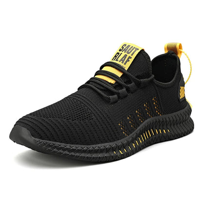 Tênis de corrida masculino: leve, respirável, anti-derrapante, flexível.